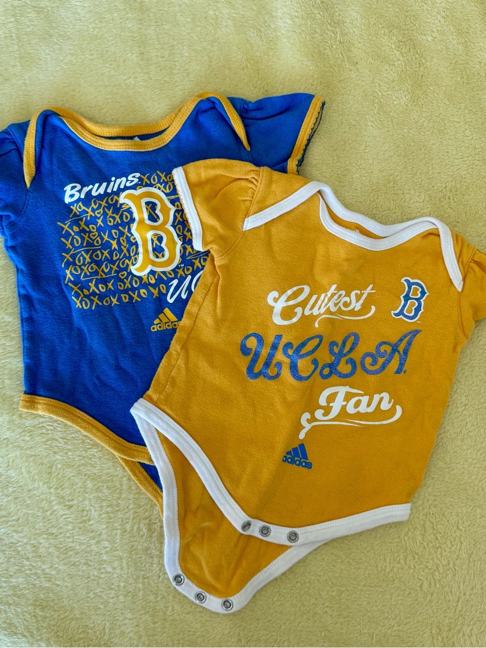 adidas UCLA Baby Onesie Set in Blue and Gold